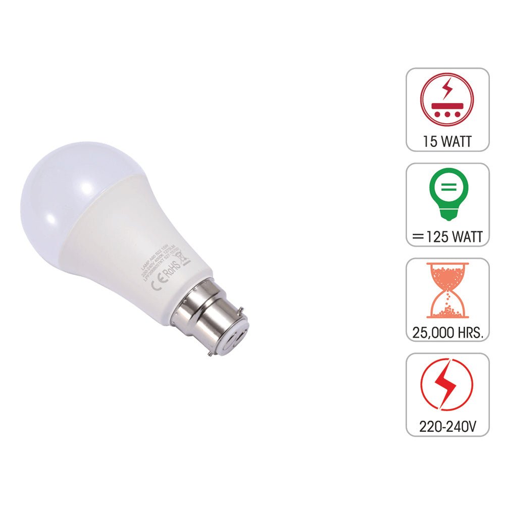 Technical specification of fornax led gls bulb a65 b22 bayonet cap 15w 4000k cool white pack of 6/10 2700k warm white