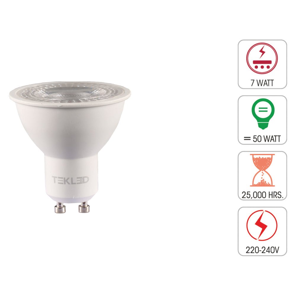 Technical specification of  lepus led spot bulb mr16 dimmable gu10 7w 3000k warm white pack of 6