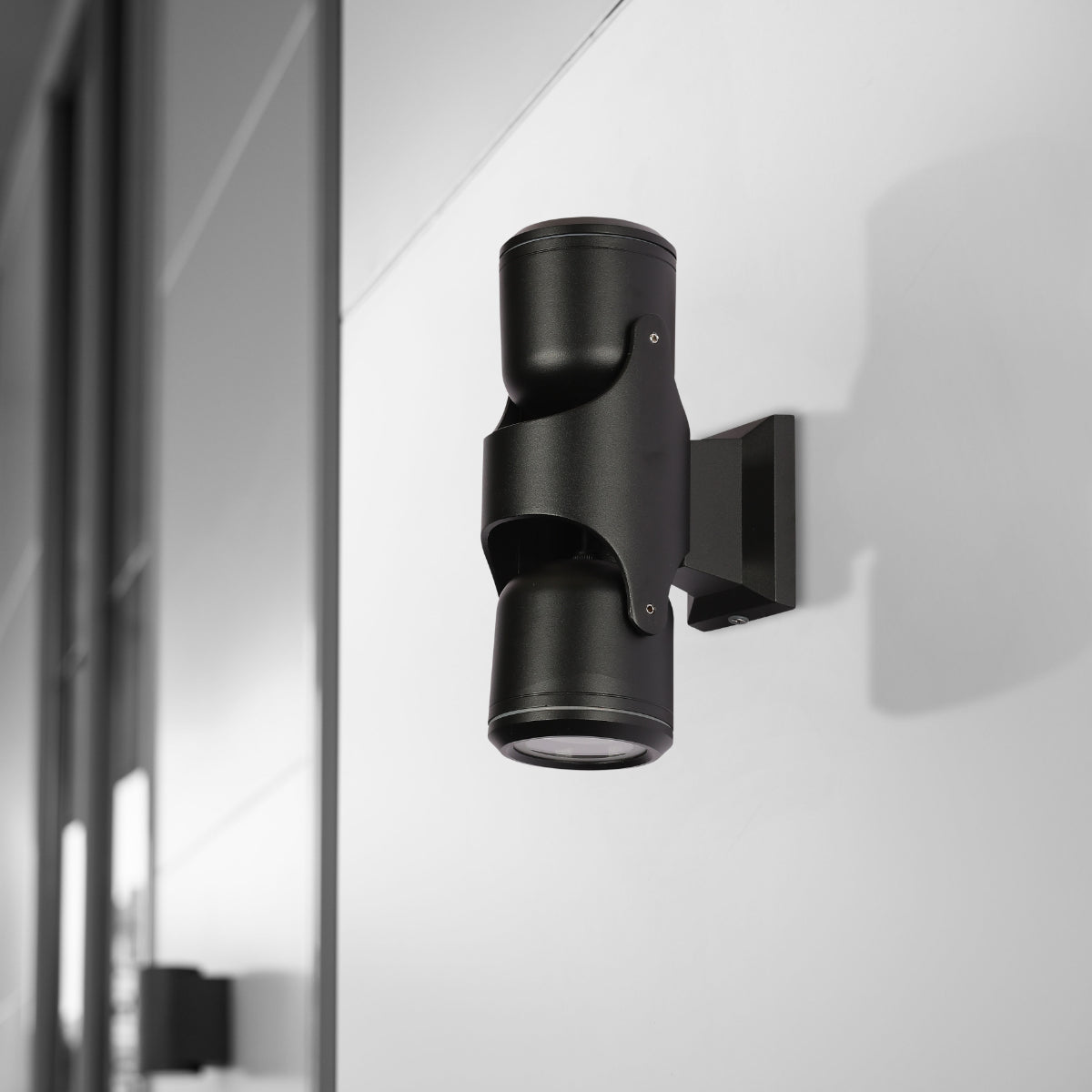 Where to use Up Down Tiltable Outdoor Wall Light GU10 Black 182-03412