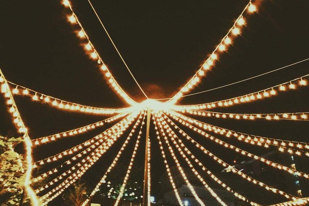 How to hang or mount festoon lights?