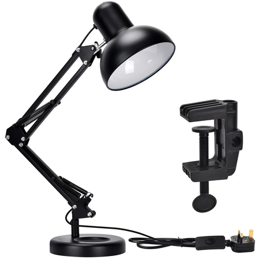 Atlas Architect Swing Arm Desk Lamp with C-Clamp E27