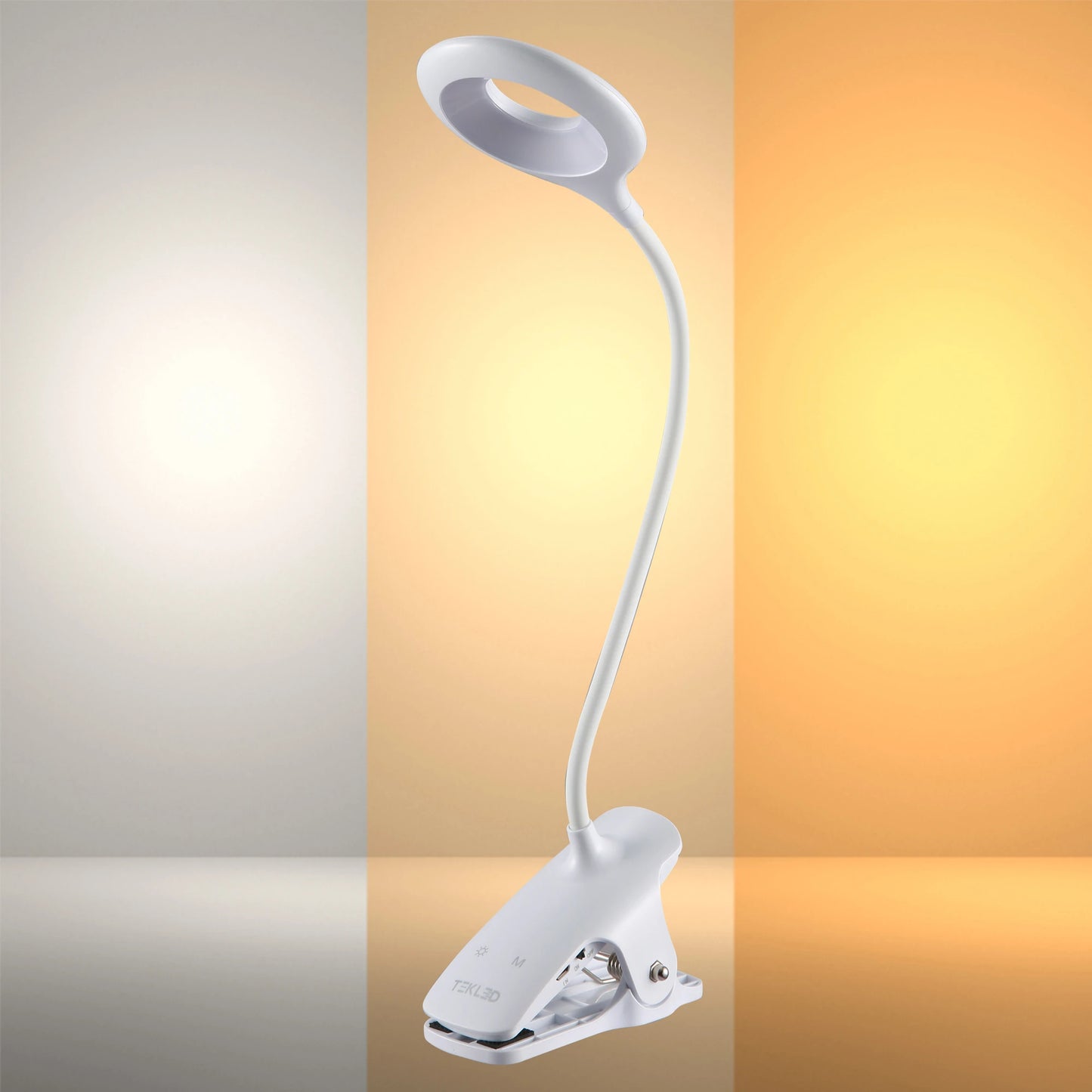 Ringo Rechargeable Clip on Reading Desk Light Dimmable and Colour Modes