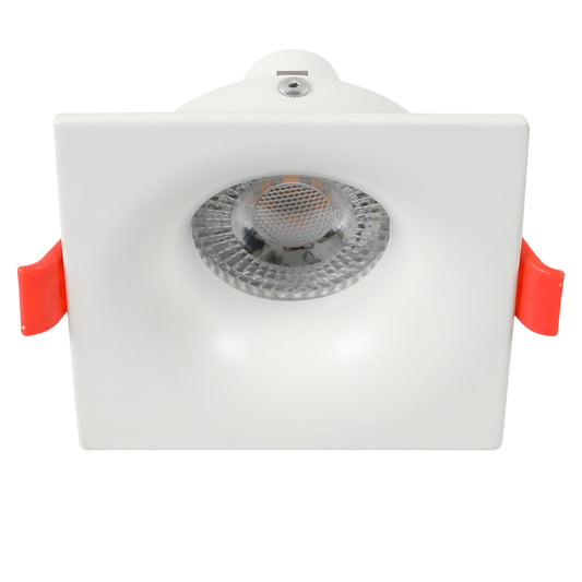 Lunar Low-Glare Square Fixed Recessed GU10 Downlight
