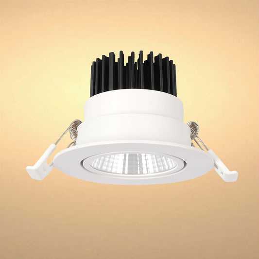 Modern White COB LED Recessed Downlight, 5W 4000K