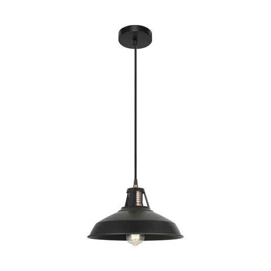 Black Metal Step Pendant Ceiling Light E27