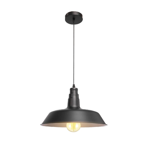 Step Industrial Caged Metal Ceiling Pendant Light E27 Fitting