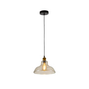 Amber Glass Cone Pendant Ceiling Light E27