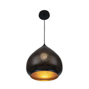 Black-Golden Metal India Dome Pendant Ceiling Light E27