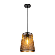 Black-Gold Metal Frustum Pendant Ceiling Light E27