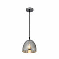Silver Gold Glass Dome Pendant Ceiling Light E27