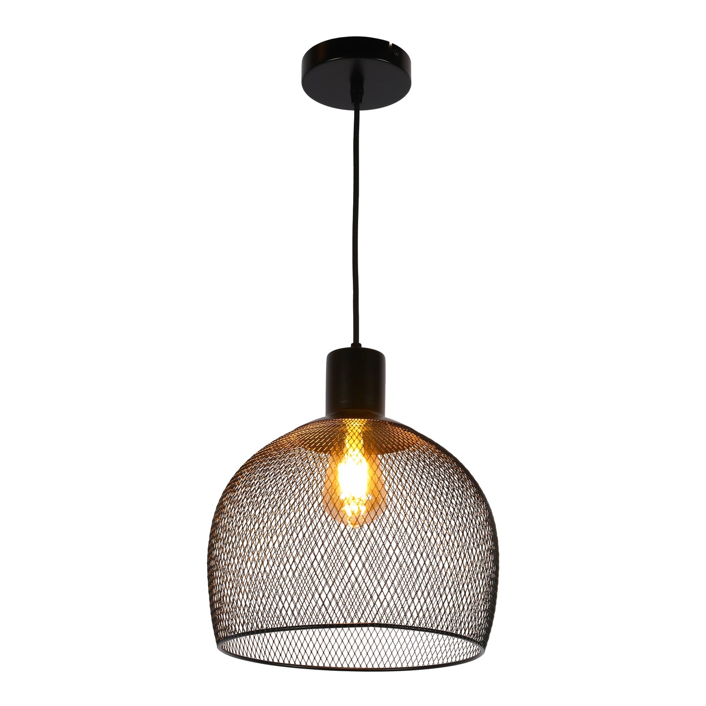 Wire Mesh Industrial Dome Pendant Ceiling Light E27