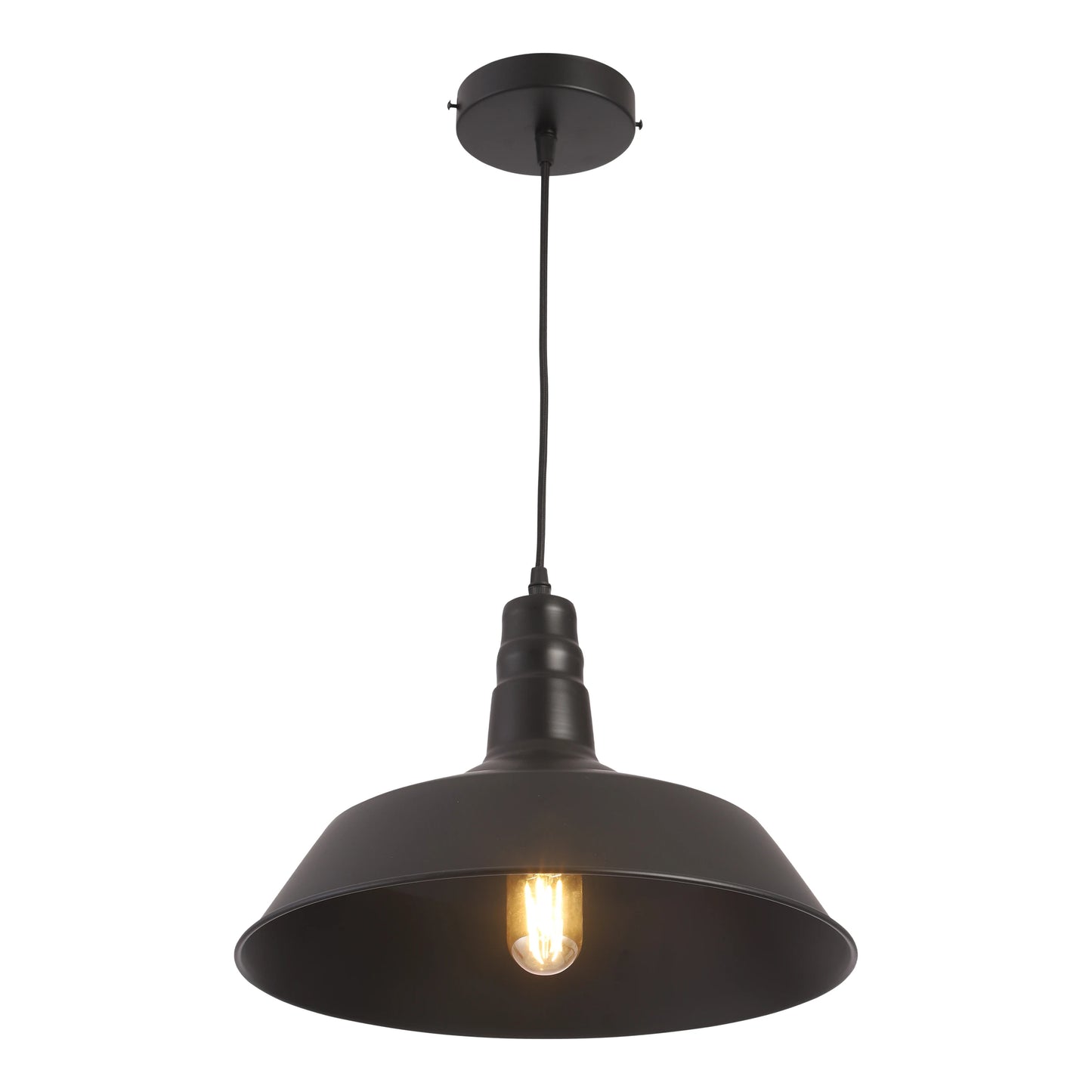 Step Industrial Caged Metal Ceiling Pendant Light E27 Fitting