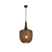 Antique Brass or Brown Gold Moroccan Style Dome Pendant Ceiling Light E27