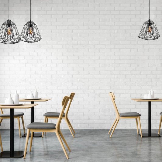 Black Geometric Wireframe Pendant Ceiling Light