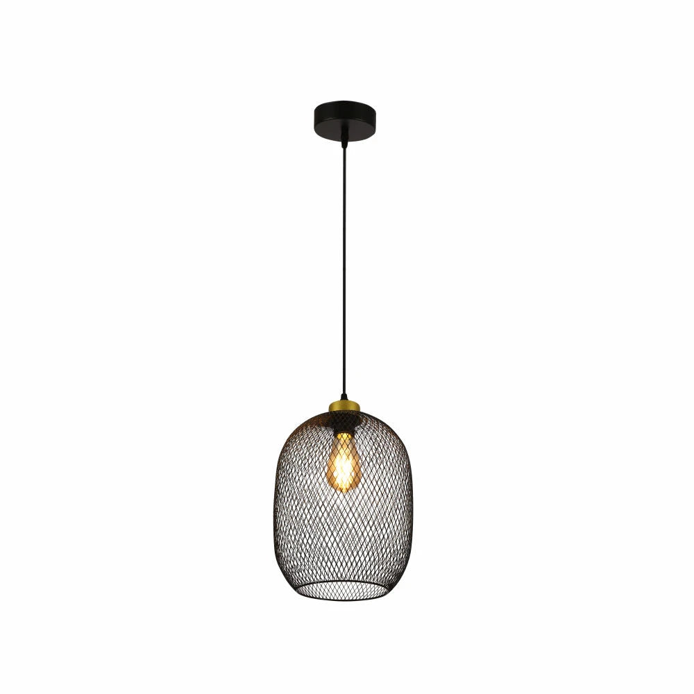Mesh Cage Lantern Metal Pendant Ceiling Light E27