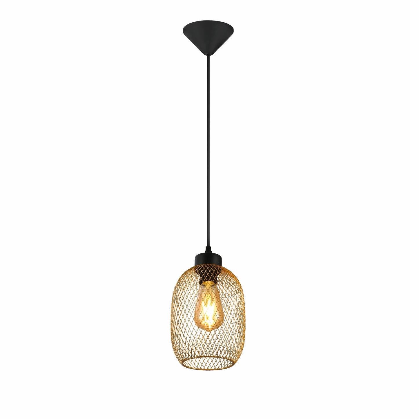 Mesh Cage Lantern Metal Pendant Ceiling Light E27