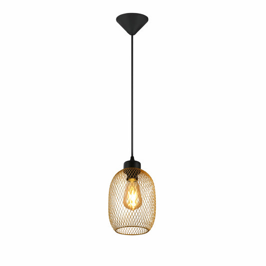 Mesh Cage Lantern Metal Pendant Ceiling Light E27