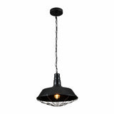 Step Industrial Caged Metal Ceiling Pendant Light E27 Fitting