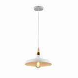 Capo Funnel Cone Flat Nordic Wood Top Designer Metal Pendant Ceiling Light E27