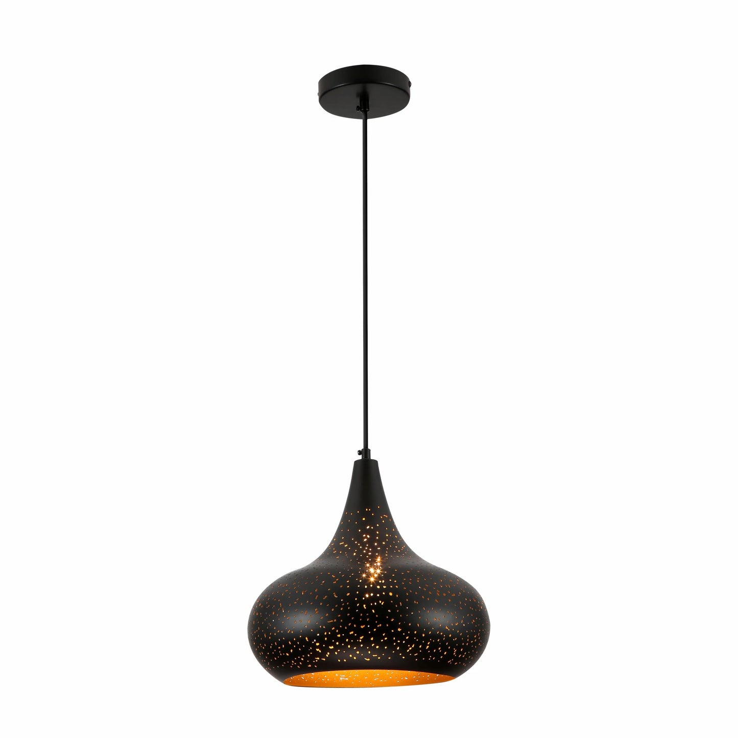 Dome Indian Dome Moroccan Night Milkyway Ceiling Pendant Light E27 Fitting Black Gold