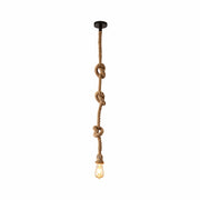 Farmhouse Rustic Hemp Rope Pendant Ceiling Light E27 Fitting