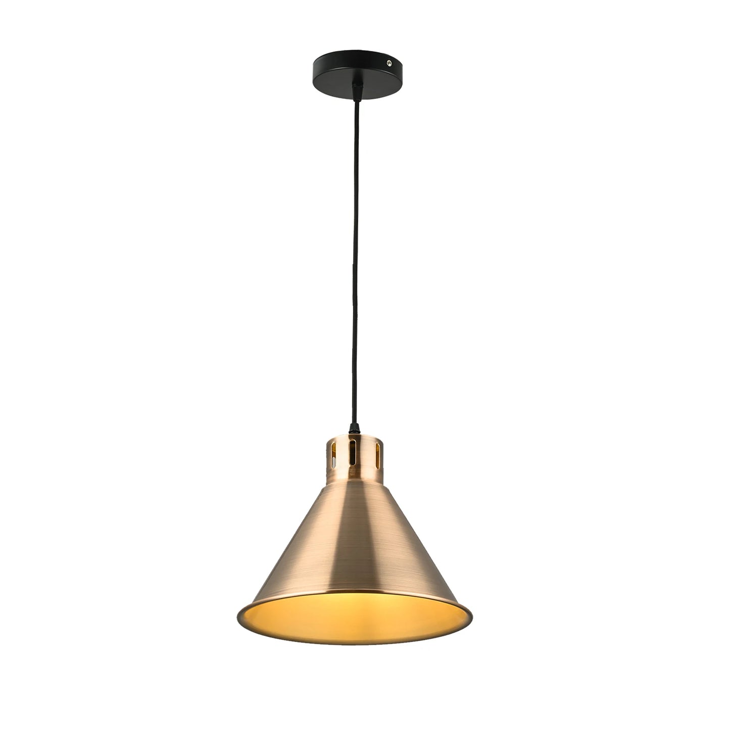 Sleek Industrial Cone Pendant Light