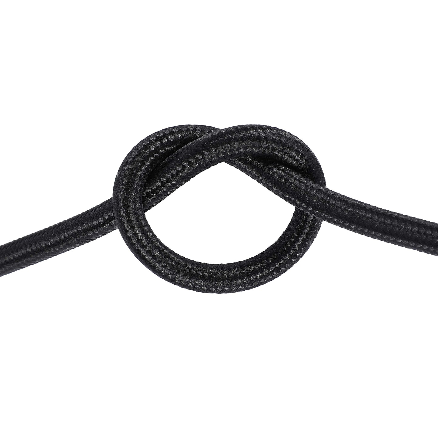 Black Braided Fabric Lighting Cable 2×0.75