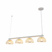 Modern White Mesh Cage Dome Chandelier with G9 Bulbs - 950mm