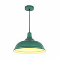 Modern Step Pendant Light - 38cm Metal Shade in Varied Hues