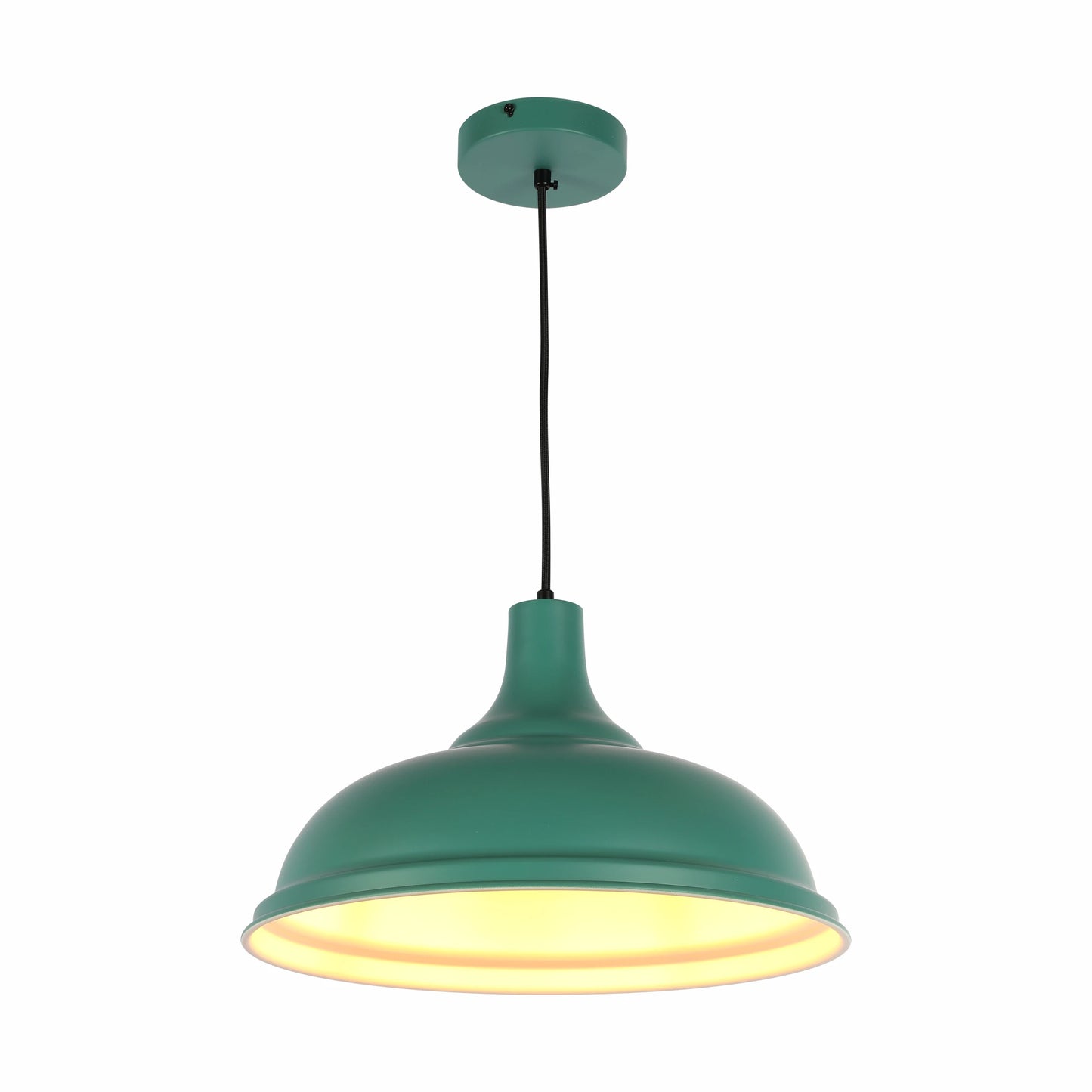 Modern Step Pendant Light - 38cm Metal Shade in Varied Hues