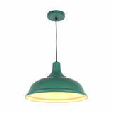 Modern Step Pendant Light - 38cm Metal Shade in Varied Hues