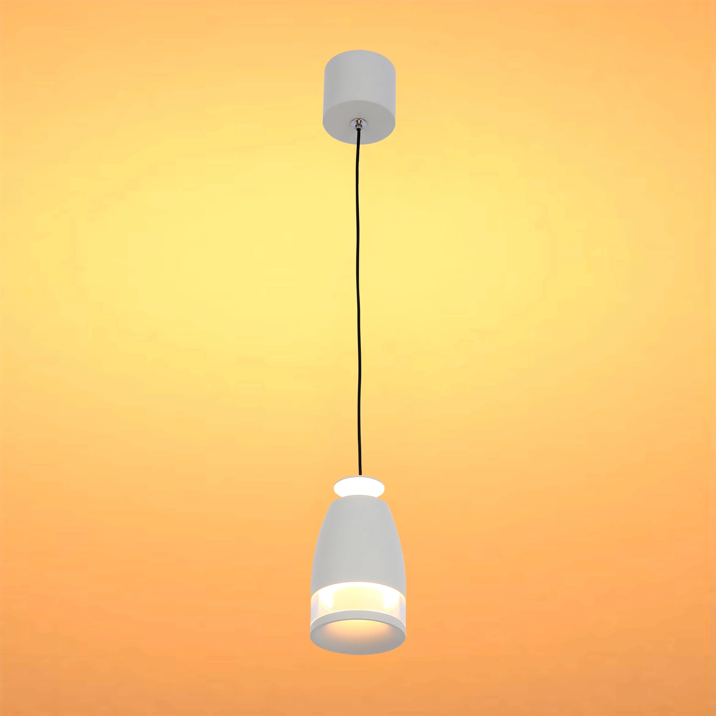 Sentinel LED Pendant Downlight with Polycarbonate Ring Diffuser 7W Warm White