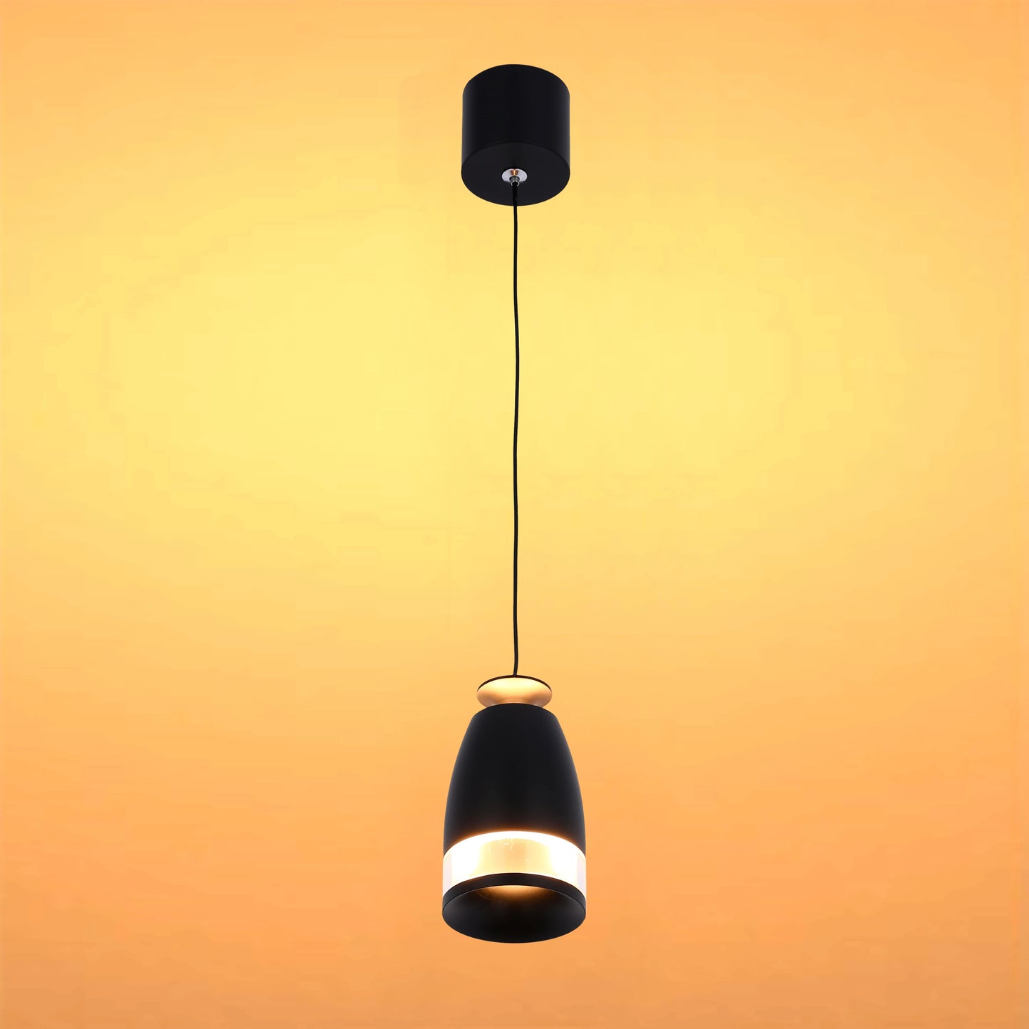 Sentinel LED Pendant Downlight with Polycarbonate Ring Diffuser 7W Warm White