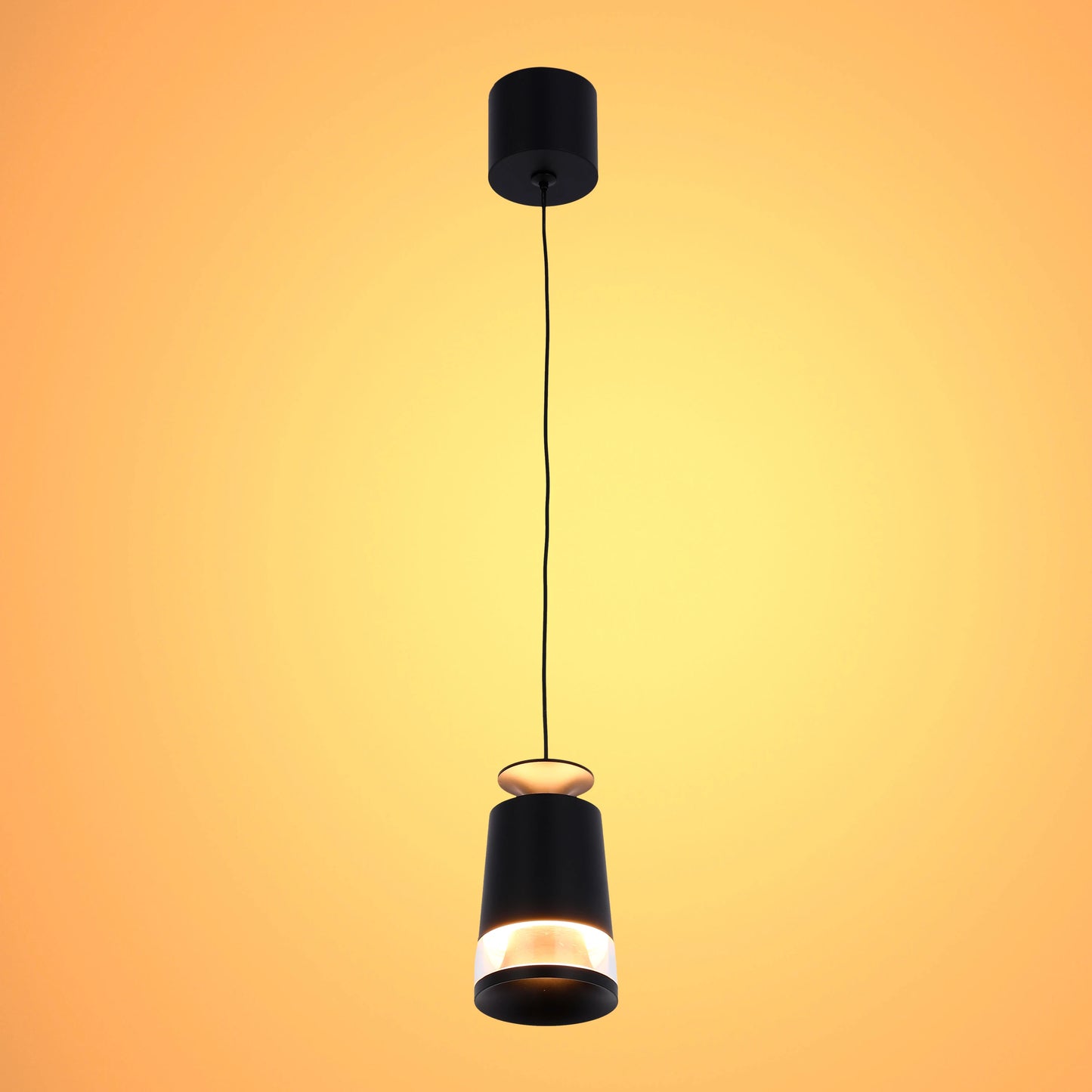 Torchlight LED Pendant Downlight 10W Black Finish, 3000K Warm White