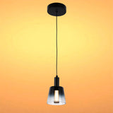 Cross-Hatch Textured Glass Pendant Light - E27 Fitting, 110mm Diameter