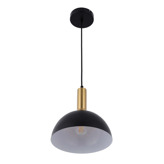 Pendant Lamp MMD24064B-1 Black+Brass 1xE27