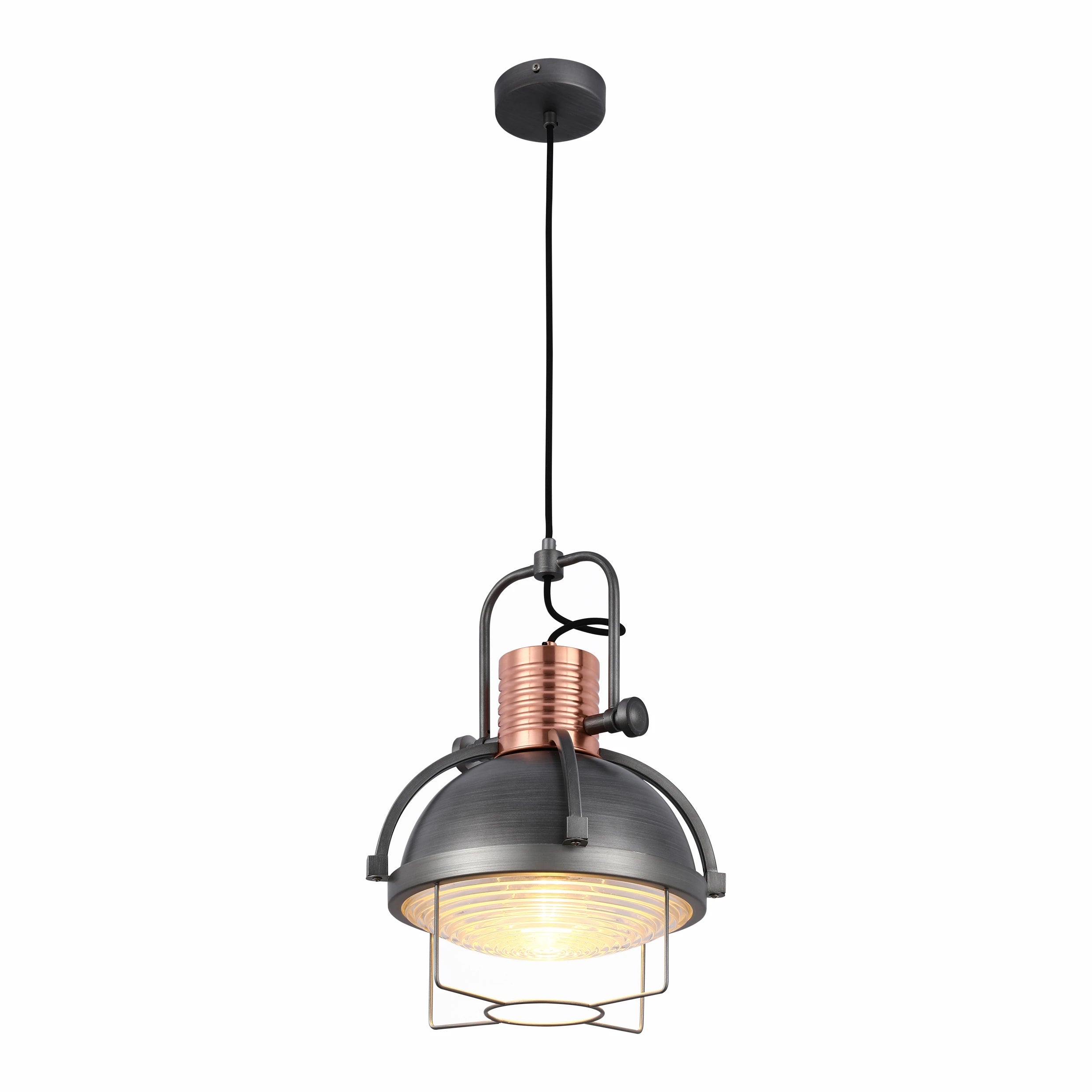 Industrial Rustic Hanging Pendant Light Dome Shade Ceiling Lamp For Dining Room