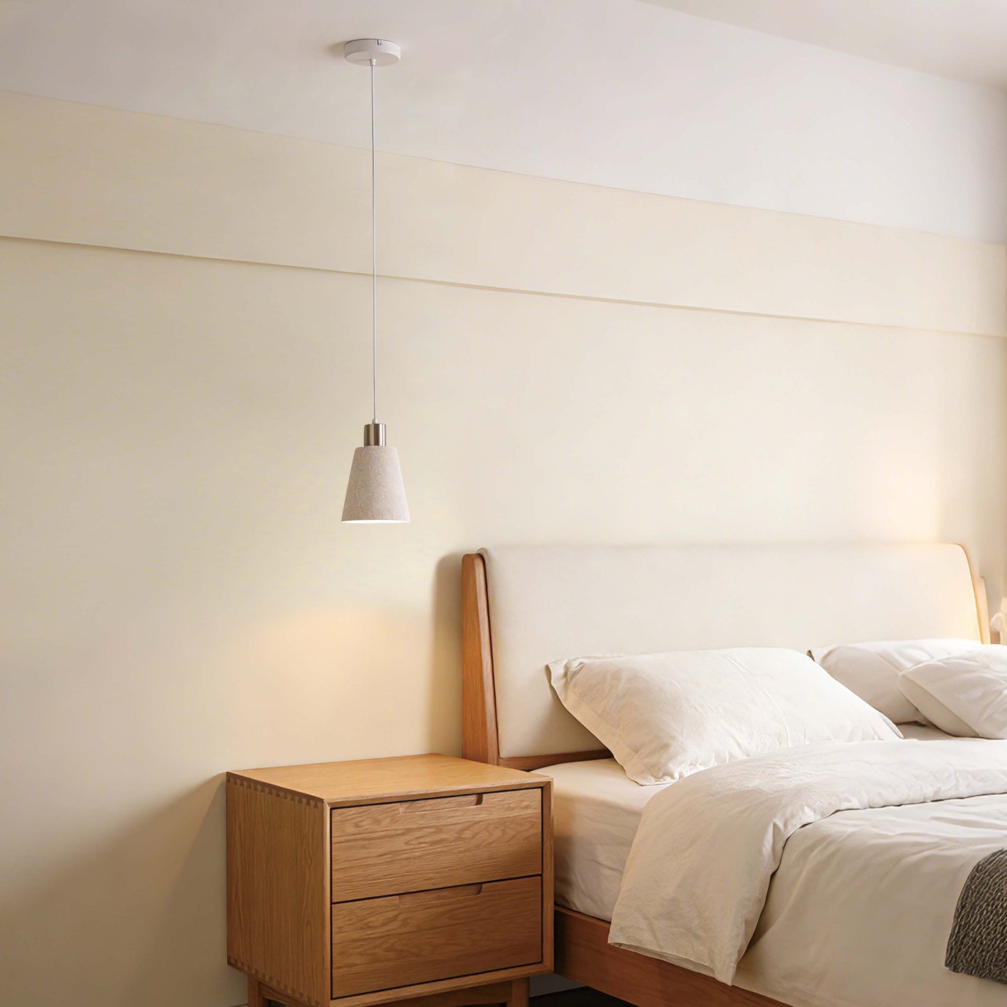 Modern White Speckled & Antique Bronze Cone Pendant Light, E27 (1, 3 & 5-Light Options)