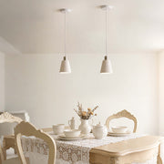Modern White Speckled & Antique Bronze Cone Pendant Light, E27 (1, 3 & 5-Light Options)
