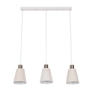 Modern White Speckled & Antique Bronze Cone Pendant Light, E27 (1, 3 & 5-Light Options)