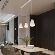 Modern White Speckled & Antique Bronze Cone Pendant Light, E27 (1, 3 & 5-Light Options)
