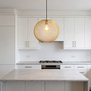 Modern Gold Wire Mesh Globe Pendant Light, E27 (40cm & 48cm Options)