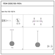 Modern Gold Wire Mesh Globe Pendant Light, E27 (40cm & 48cm Options)