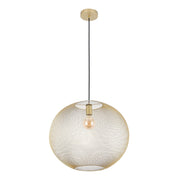 Modern Gold Wire Mesh Globe Pendant Light, E27 (40cm & 48cm Options)