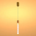 Modern 6W Bubble Crystal Cylinder LED Pendant Light, 3000K