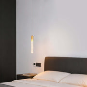 Modern 6W Bubble Crystal Cylinder LED Pendant Light, 3000K