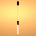 Modern 6W Bubble Crystal Cylinder LED Pendant Light, 3000K