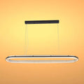 Modern Black & Gold Linear LED Island Pendant, 120cm 3000K