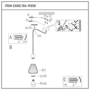 Industrial Wire Cage Pendant Light with Hemp Rope, E27 Dimmable