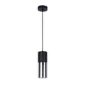 Modern Cylinder Smoky Glass Pendant Light, 1 & 4-Light E27